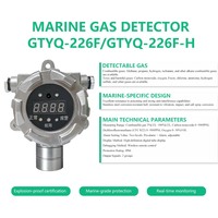 Système de détection de gaz marin, détecteur de gaz combustible, CO, oxygène, fréon R22, alarme de gaz anti-explosion pour la salle des machines du navire