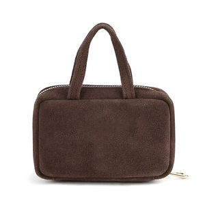 Suede Genuine Leather Mini Bag Charm Women <b>Small</b> <b>Wallet</b> Zippered Coin Purse Everyday Accessory Solid Color Fall 2024 - Product Image 5