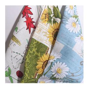 Shoshom — serviettes à thé avec tissu numérique coloré, serviettes de cuisine 100% coton, tissu Floral personnalisé - Product Image 1