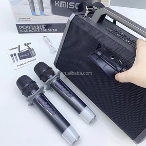 Loa Boombox KMS-261, Loa Subwoofer Di Động, Máy Nghe Nhạc Có <span class=keywords><strong>2</strong></span> Micro Không Dây Sạc Được - Product Image 4