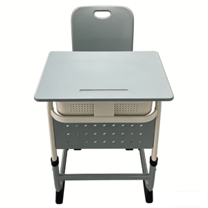 Scrivania e Sedia Singola Moderna per Studente <span class=keywords><strong>con</strong></span> Cassetto Portalibri, in Metallo e Legno, per Aula Scolastica, Mobile <span class=keywords><strong>Scrittoio</strong></span> WANGLI ZY_34 - Product Image 5