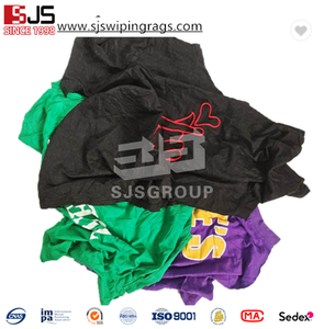ワイプクロス中古服ラグ服綿工業用クリーニングTシャツラグtrapos blancos de limpieza de algodon - Product Image 2