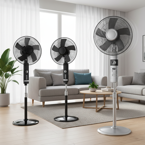 Best Selling GMG Electric Cooling Stand Fan Household Plastic Energy Saving Safety Durable 220V 1 Year Warranty GLF-SF2009 - Product Image 3