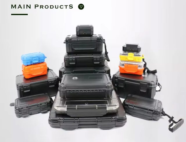 High Strength Waterproof Plastic Cigar Case Small Waterproof Shockproof Plastic Carrying Case with Foam