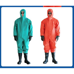 Traje de protección química de alta resistencia nivel A con costuras soldadas para manipulación de petróleo y productos químicos - Product Image 5