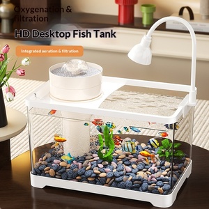 Vente en gros Nouveau modèle 2026 Aquarium en plastique AS - 3 couleurs 5 tailles avec système de filtration à pomme de douche - Product Image 2