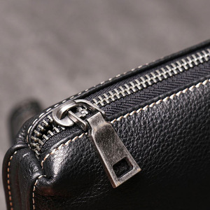 Wholesale New Style Men's Genuine Leather Clutch Bag Women's Soft Leather Long Wallet Fashion Simple Cowhide <b>Mobile</b> <b>Phone</b> Bag - Product Image 3