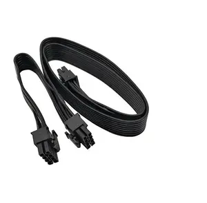 ATX CPU 8Pin Male to Dual PCIe 2X 8 Pin (6+2) Male Power Adapter Cable for Corsair Modular Power Supply 25-inch+9-inch (60+20cm)