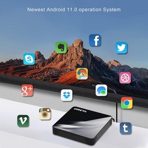 Greva กล่อง11.0แอนดรอยด์ทีวี4K HDR สตรีมมิ่งมีเดีย4GB RAM 32GB รอม2.4G/5G dual WiFi BT 5.0สมาร์ททีวี amlogic LED - Product Image 1