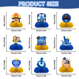 ของตกแต่งงานปาร์ตี้วัน<span class=keywords><strong>พ่อ</strong></span> รูปทรงรังผึ้ง ของประดับตกแต่งวันหยุด <span class=keywords><strong>ลูก</strong></span>บอลประดับตกแต่งพร้อมข้อความสุขสันต์วันพ่อ - Product Image 3