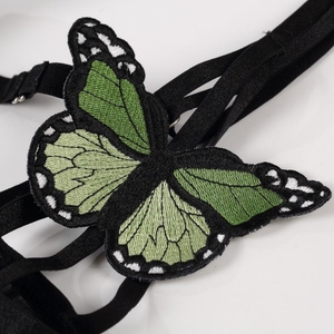 Lencería de malla negra con diseño de mariposa, ropa interior moldeadora, teddy transparente con tiras, ropa de dormir para mujer, fabricante OEM - Product Image 5
