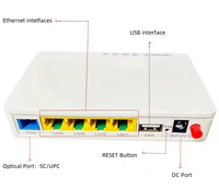 Terminal óptico ONU FTTH XPON con WiFi, puerto de voz y equipo de fibra óptica USB Xpon Gpon Epon Onu