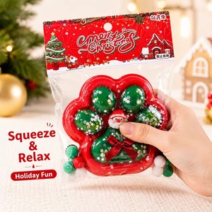 Giant Christmas <b>Cat</b> Paw <b>Squishy</b> Toy, Super Soft Sludge Texture Stress Relief Squeeze Fidget Vent Toy - Product Image 4
