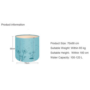 Bañera Plegable Portátil de PVC para Camping, Bañera Pequeña Independiente de Esquina, Fabricada por CHUFANG - Product Image 3
