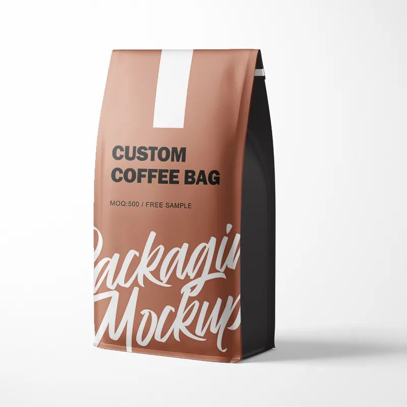 Custom Orgel Pouch Afdrukken Hersluitbare Koffie Bean Bag Met Zip Lock Food Grade Koffieboon Verpakking Zak