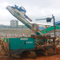 KS900 Top Hammer Anchor Drilling Rig Système de percussion à haute fréquence conçu pour les machines de construction en géologie des galets complexes