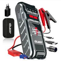 Kit d'outils d'urgence 16000mAh Démarreur de saut tout temps 600A Puissance de pointe Moteurs essence 4.0L Diesel 3.0L Large plage de températures