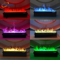 Cheminée électrique à vapeur d'eau RGB avec atomisation 3D, contrôle à distance/par voix personnalisé, 1000/2000/3000mm, support usine LM