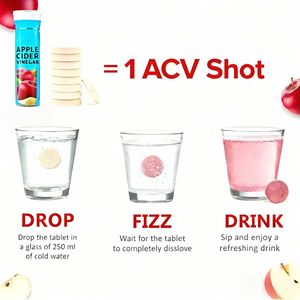 Tablet Efervesen Cuka Apel Organik OEM untuk Dewasa - Dukungan Kesehatan Imun & Pencernaan 20 Tablet/Tube - Product Image 4