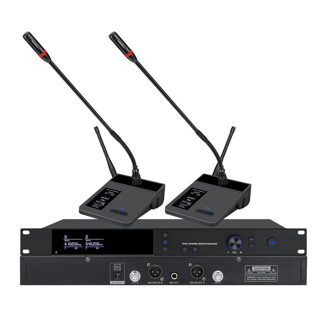 DA-9062 Wireless Microphone System Uhf for Singi Rechargeable Microphone System Pro Audio for Meeting Wedding Home KTV Set