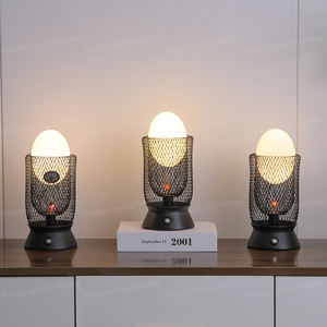 Game Thrones Inspired Modern LED Flame Lampe de chevet Lampes de nuit sans fil Lampe de table rechargeable Décoration intérieure Alimentation par batterie - Product Image 1