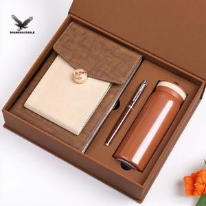 2025 Couverture en cuir PU de qualité supérieure personnalisée de haute qualité Cahier d'affaires avec logo personnalisé avec stylo et boîte Coffret cadeau d'entreprise - Product Image 5