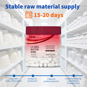 อาหารเสริมผม ผิวหนัง และเล็บ แคลเซียม AKG MSM แบบแคปซูล สำหรับผู้ขาย Amazon FBA ที่ต้องตามข้อกำหนด พร้อมใบรับรอง COA และการทดสอบโดยบุคคลที่สาม - Product Image 3