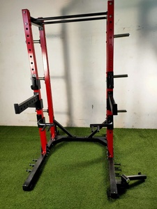 المدمجة حامل رف متعددة رياضة المنزل آلات نصف رف الطاقة رف القرفصاء القابل للتعديل - Product Image 3