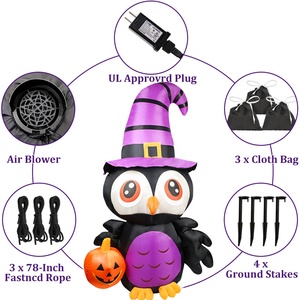 Ourwarm Custom <strong>Nightmare</strong> <strong>Before</strong> Halloween Animated Inflatable Yard <strong>Decoration</strong> 6ft 4ft Aufblasbar <strong>Christmas</strong> <strong>Decorations</strong> - Product Image 3