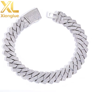 Fashion 25mm Diamond Cuban <b>Chain</b> with 6 Rows of Zircon Street Style Personalized Trendy Men's Hip-hop Necklace Party Gift - Product Image 2