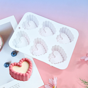 Molde de Silicona para Pastel de Mousse con Forma de Corazón, para el Día de San Valentín, para Repostería Francesa, para Velas Aromáticas - Product Image 5