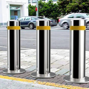 OEM İç/Dış Mekan Metal Paslanmaz Çelik Güvenlik Delineği Trafik Bariyeri Çarpma Koruması Gümüş 90CM 7.6CM Su Doldurulabilir Hayır - Product Image 2