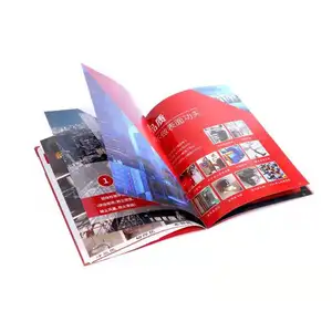 OEM ODM-Promoción de publicidad personalizada, revistas de moda a todo color, manual, folleto, Impresión de libro
