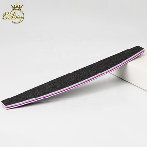 Papel de <span class=keywords><strong>Lija</strong></span> Importado Negro Lavable de Alta Calidad 80/100/180 #   Limas Profesionales Personalizadas con Logotipo Personalizado Grit Half Moon <span class=keywords><strong>para</strong></span> <span class=keywords><strong>Uñas</strong></span> - Product Image 6