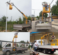 Mini grue de camionnette pliante de 1,3 tonne, grue hydraulique électrique à télécommande