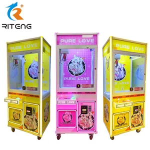 Giá thấp Claw Crane máy hội chợ Arcade trò chơi bán buôn tiếng anh Kim Loại tủ Thú nhồi bông sang trọng Đồ chơi Claw máy