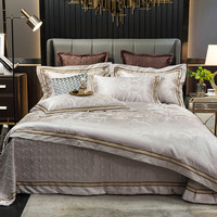 Nouvel ensemble de literie quatre pièces en pur coton jacquard écologique 400TC style Europe du Nord pour lit de 1,8 m – Collection Automne/Hiver