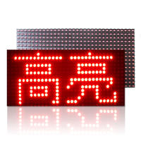 Écran LED monochrome rouge P10 pour extérieur, panneau LED étanche pour affichage publicitaire en vitrine commerciale