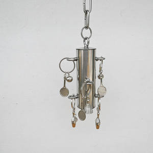 Directe Fabrieksverkoop Van Duurzaam Milieuvriendelijk Roestvrijstalen Vogelbelverlichting Kauwspeelgoed Voor Middelgrote En Grote Papegaaien - Product Image 3