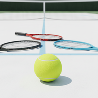 Ballon de tennis gonflable JY durable de 9,5'' (24,13 cm) de diamètre, 65 mm, avec design imprimé personnalisé, rebond de 120 cm, poids de 40 g, pour chien - Meilleures ventes