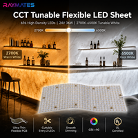 Panel LED Ultra Delgado y Flexible, DC24V, Cortable, CCT 2700k-6500k, Panel LED de Alta Calidad SMD2835, Panel Brillante para Mármol