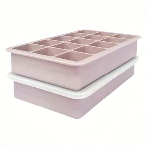 Moule à glaçons carré en silicone Jin Li LW-33 avec couvercle, qualité alimentaire, pour congélation rapide et facile – Vente en gros - Product Image 6