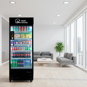 HAHA Vending AI SDK ระบบตรวจสอบระยะไกล ชำระเงินแบบไร้เงินสด รับบัตรเครดิต ตู้จำหน่ายอาหารสด ควบคุมผ่านแอป สินค้าในสหรัฐอเมริกา รุ่น 542 Pro - Product Image 1