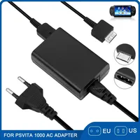Kabel Catu Daya Adaptor AC Pengisi Daya Dinding Rumah Colokan EU/US untuk PSP/PSV 1000/2000 Host ACCU PSP1000/2000/3000 Sumber Daya Game