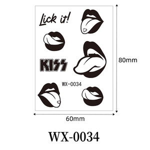 <span class=keywords><strong>Tatouage</strong></span> temporaire personnalisé pour la Saint-Valentin, autocollant pour l'art corporel, visage, forme de cœur, impression quadricolore, dure 3 à 5 jours, pour les fêtes - Product Image 3