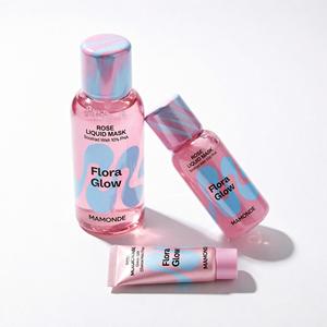 Masque liquide Mamonde Flora Glow Rose 80 ml avec crème 25 ml Soin quotidien de la peau Tous types de peau - Product Image 1
