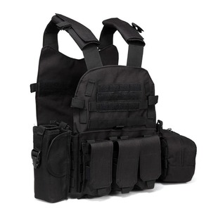 Chaleco portador de placa de camuflaje, bolsos multifuncionales para hombres, equipo al aire libre, aparejo de pecho para ciclismo, bolsa colgante, chaleco táctico - Product Image 3
