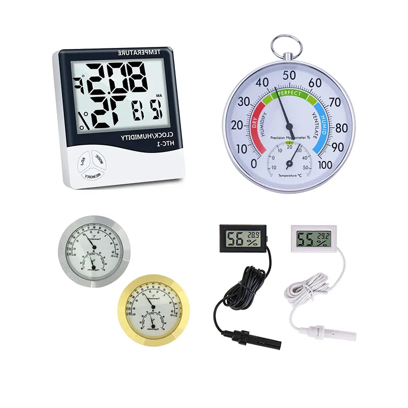 Цифровой Термостат Термометр гигрометр для Домашнего Тестирования электрической температуры и влажности с большим ЖК-дисплеем