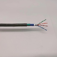 HSYV23-5E 23AWG jaket Solid 4 pasang kabel jaringan Lan luar ruangan sulam langsung tahan air kabel jaringan lapis baja
