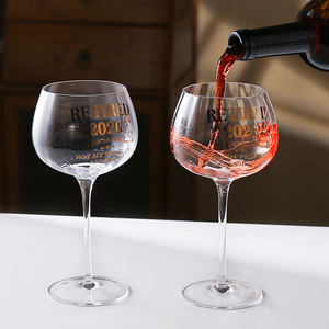 Copa de <span class=keywords><strong>Vino</strong></span> Tinto de Cristal Transparente con Tallo Largo, Divertida y Original, Personalizada con Impresión, para Regalo de Cumpleaños o Jubilación - Product Image 2